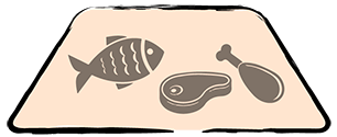 Low Carb Pyramide Fisch und Fleisch