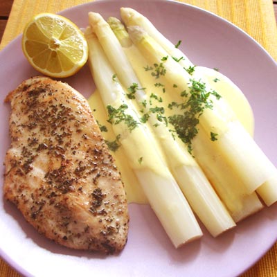 Hühnchen-Spargel-Ei-Diät