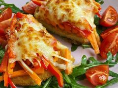 Schnitzel mit Käse überbacken - vegetarisch