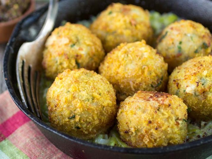 Fischbällchen mit Kokospanade Fischbällchen mit Kokospanade