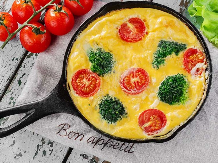Frittata mit Brokkoli und Cherrytomaten Frittata mit Brokkoli und Cherrytomaten