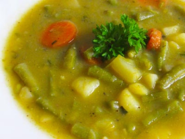 Grüne Bohnensuppe