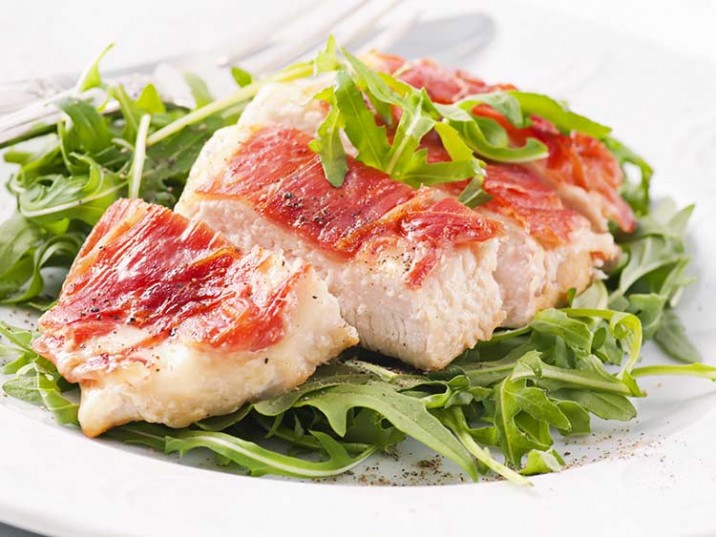 Hähnchenbrust mit Prosciutto und Rucola Hähnchenbrust mit Prosciutto und Rucola