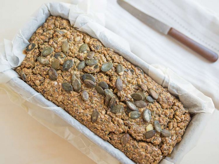 Low Carb Kastenbrot mit Kürbiskernen Low Carb Kastenbrot mit Kürbiskernen