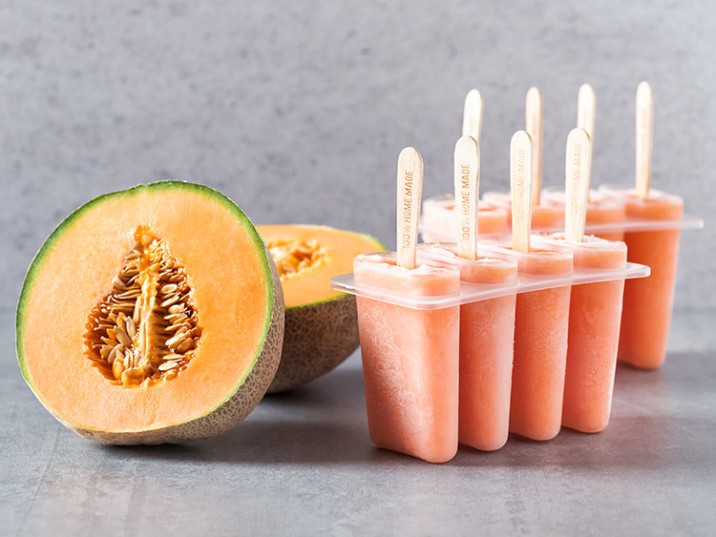 Melonen-Eis am Stiel Melonen-Eis am Stiel