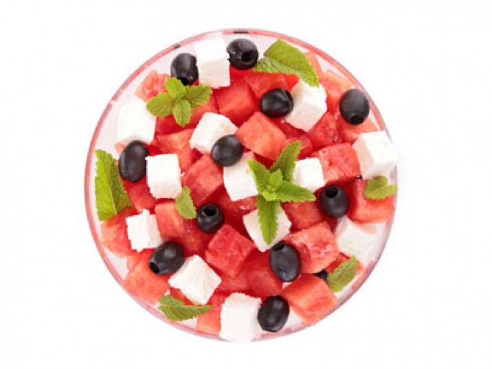 Melonen-Feta Salat Melonen-Feta Salat