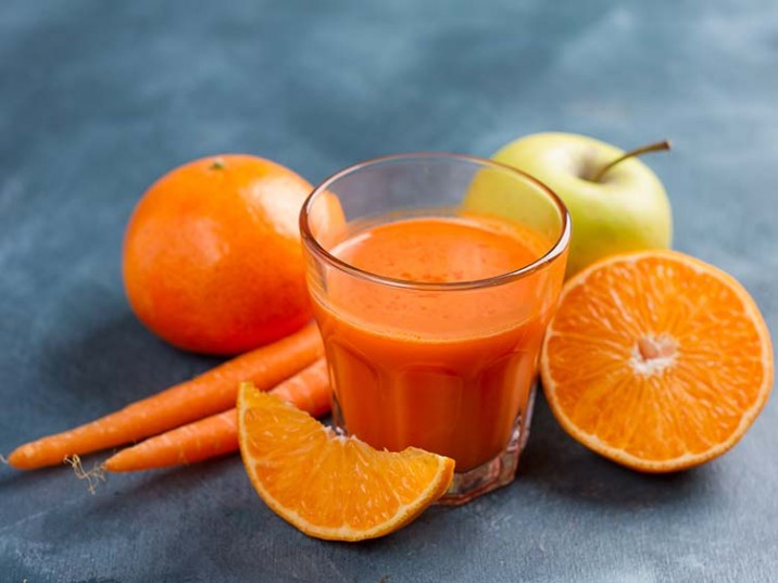 Orangen-Karotten Power Drink