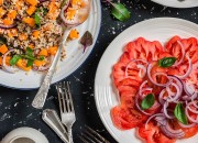Quinoa-Kürbis-Salat mit Tomaten-Salat