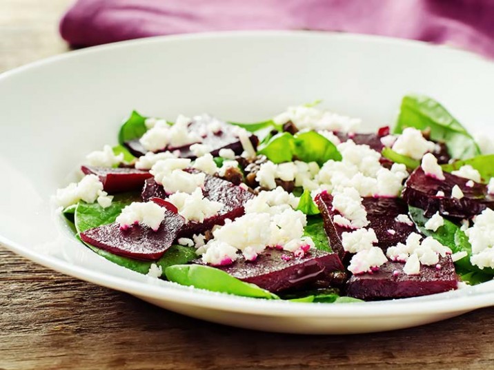 Rote Bete Salat Mit Spinat Und Feta Lowcarbrezepte Org