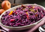 Rotkohl mit Apfel und Orange