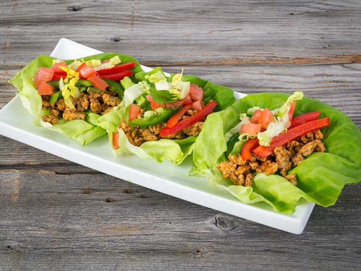 Salat-Wraps mit Hähnchenbrustfilet - lowcarbrezepte.org
