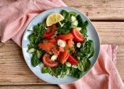 Schneller Salat mit Lachs 