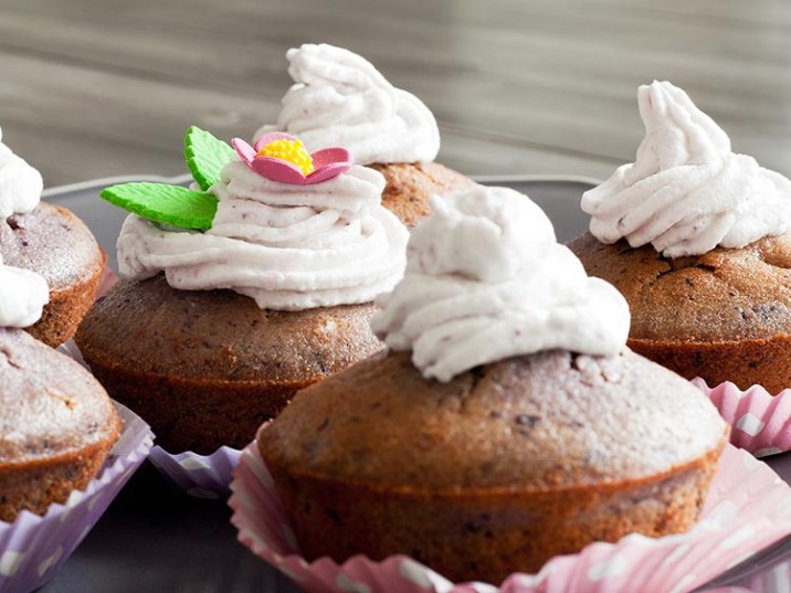 Schoko Mandel Cupcakes Schoko Mandel Cupcakes