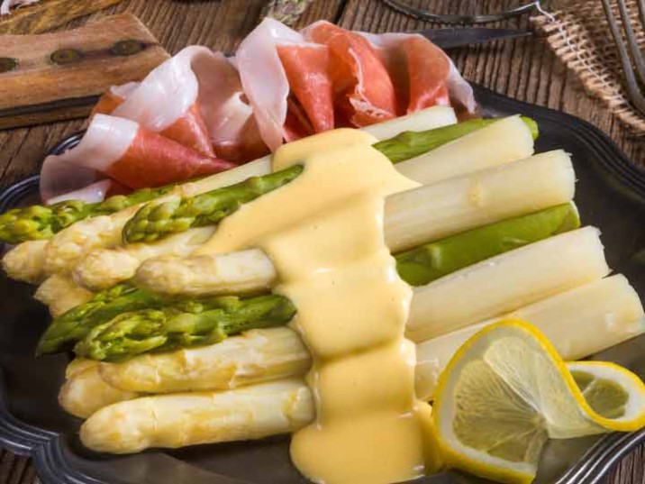 Spargel mit Parmaschinken