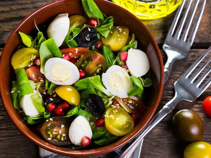 Sweet Salat mit Wachteleiern Sweet Salat mit Wachteleiern