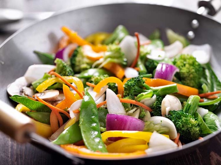 Vegetarisches Wokgemüse Vegetarisches Wokgemüse