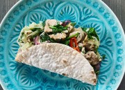 Wrap mit Hähnchen und Spinat