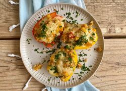 Gefüllte Paprika mit Kichererbsen