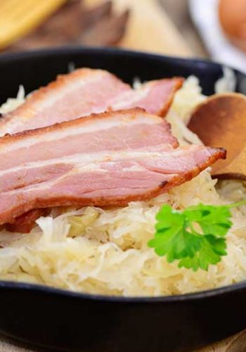Sauerkraut mit Schweinebauch