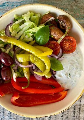 Griechische Salat-Bowl