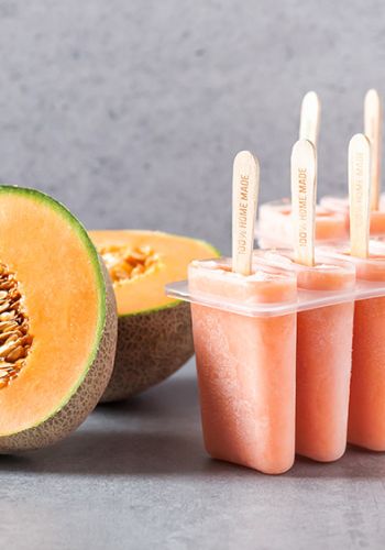 Melonen-Eis am Stiel