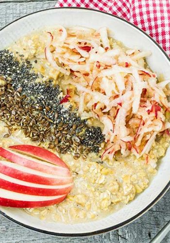 Protein Porridge mit Apfel