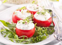 Gefüllte Tomaten mit Ricotta