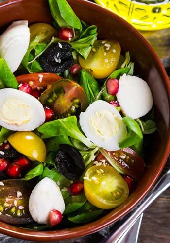Sweet Salat mit Wachteleiern