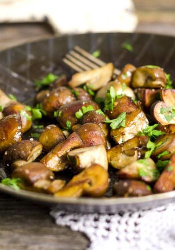 Gebratene Champignons