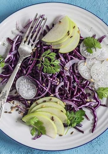 Rotkohl-Apfel-Salat