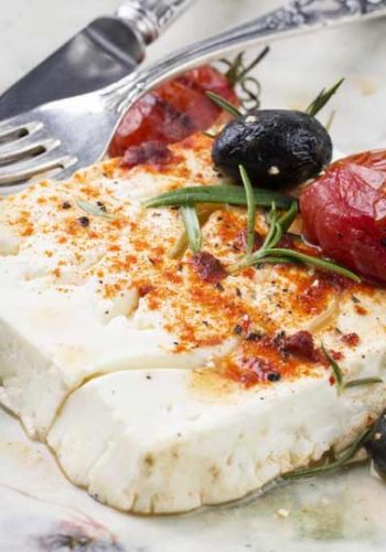 Gebackener Schafkäse