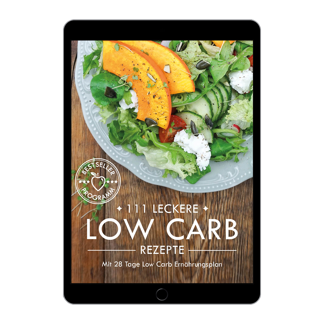 Kochbuch: 111 LECKERE LOW CARB REZEPTE mit 28 Tage Low Carb Ernährungsplan