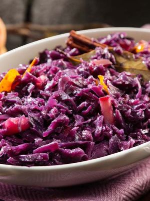  Rotkohl mit Apfel und Orange 