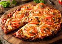 Vegetarische Blumenkohl Pizza