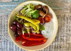 Griechische Salat-Bowl